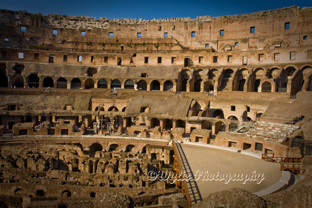 A picture of the colosseum in Rome