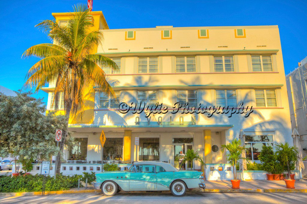 A beautiful picture of a building near beach