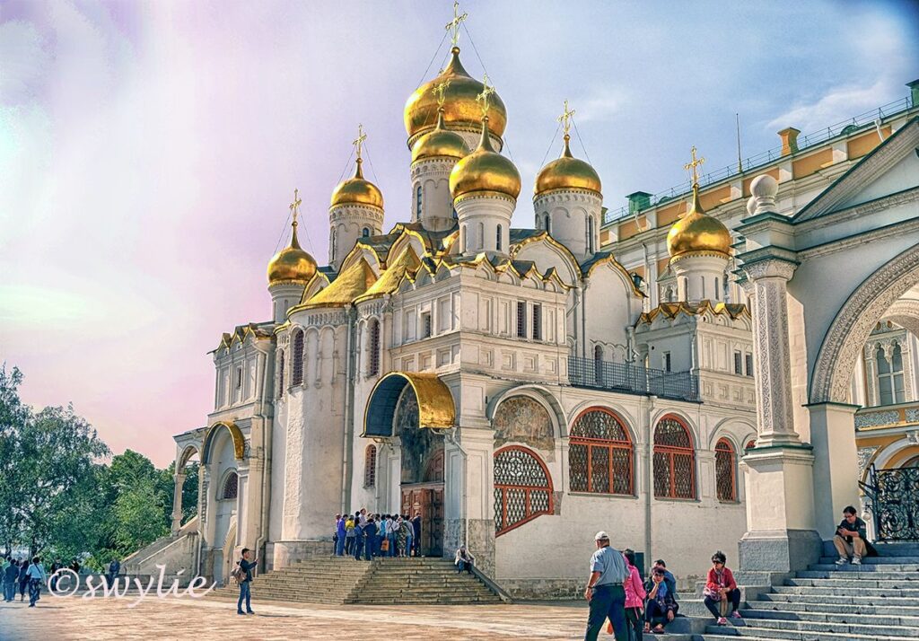 A beautiful church in the country Russia