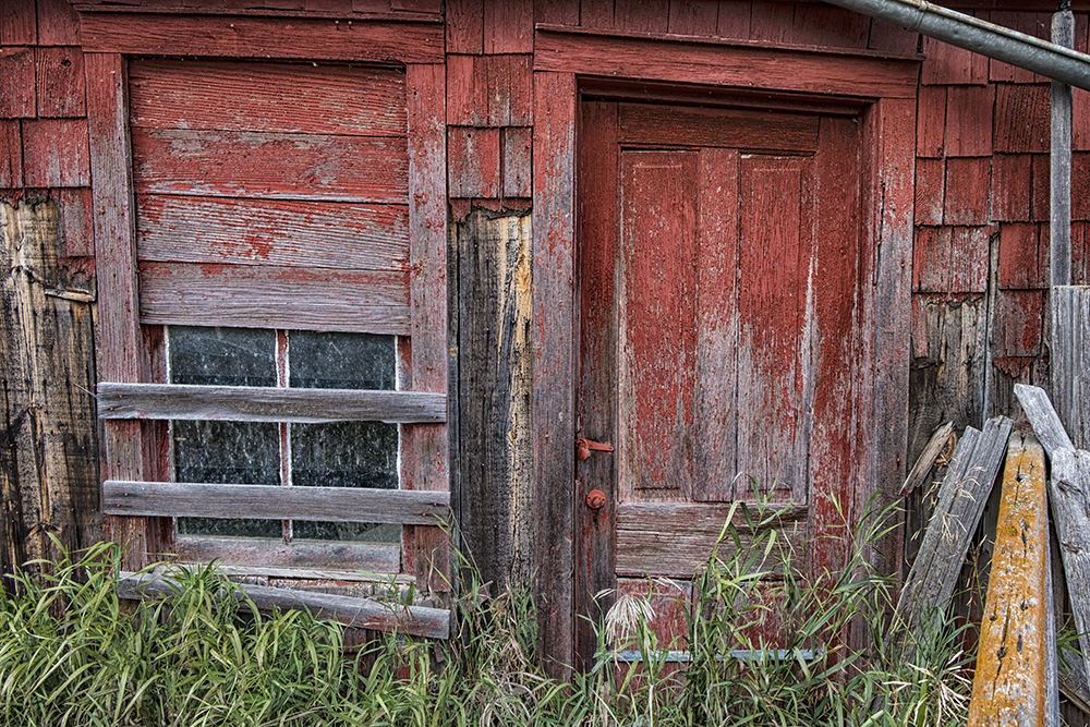 An aesthetic shot of an old cottage door